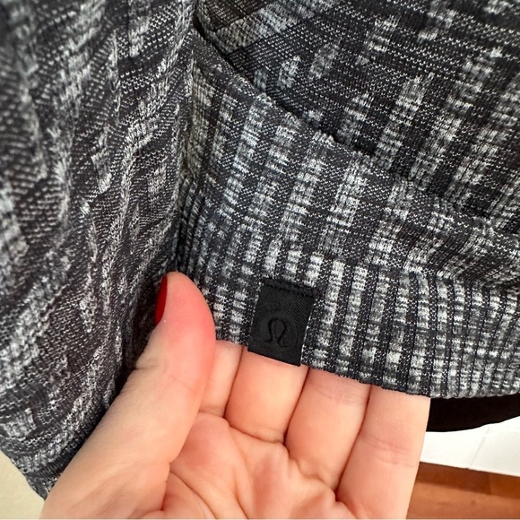 Lululemon Rest Less Pullover Heathered Black Top Size 4/6 - Picture 12 of 13
